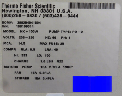 Thermo Fisher Scientific Neslab HX150 Recirculating Chiller