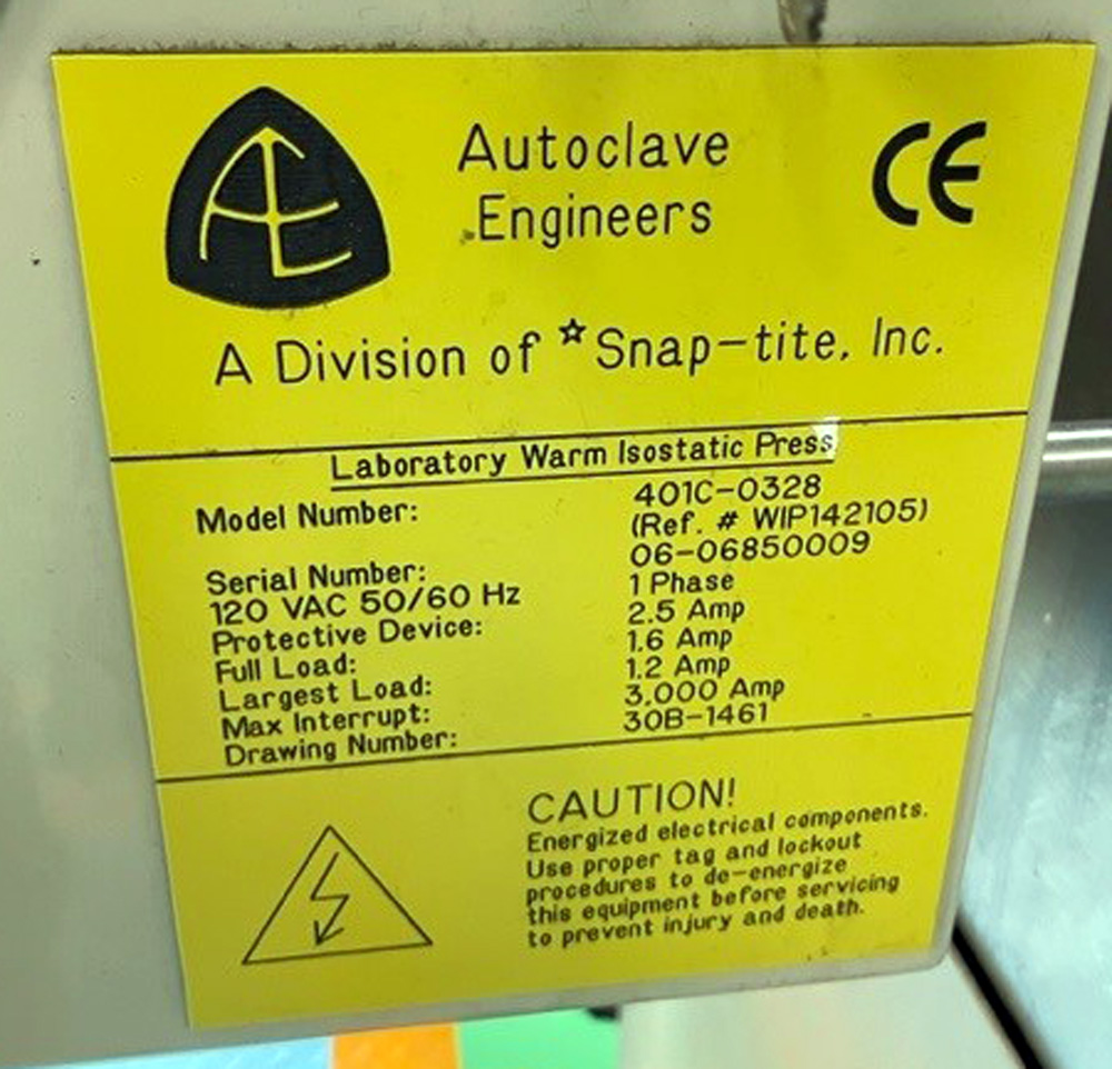 Isostatic Press, Isostatic Laminator, Autoclave Engineers