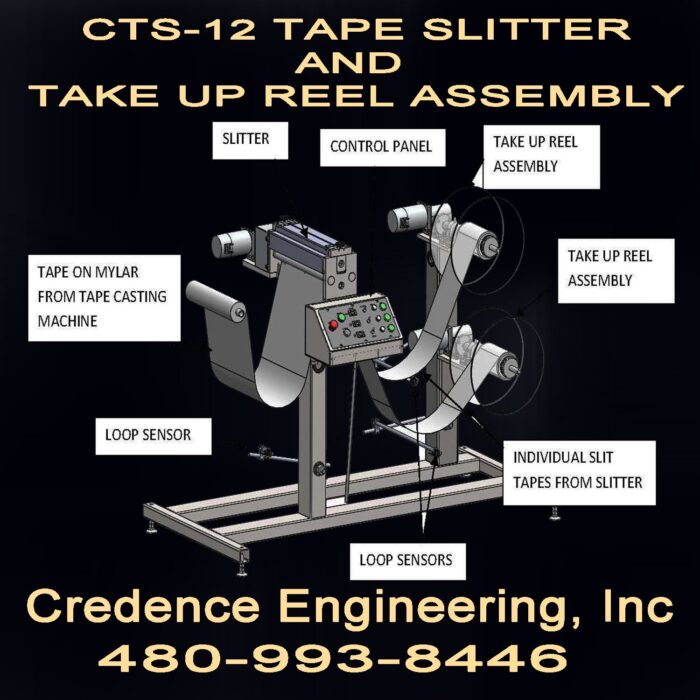 CTS 12 TAPE SLITTER AND TAKE UP ASSEMBLY